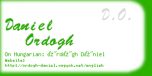 daniel ordogh business card